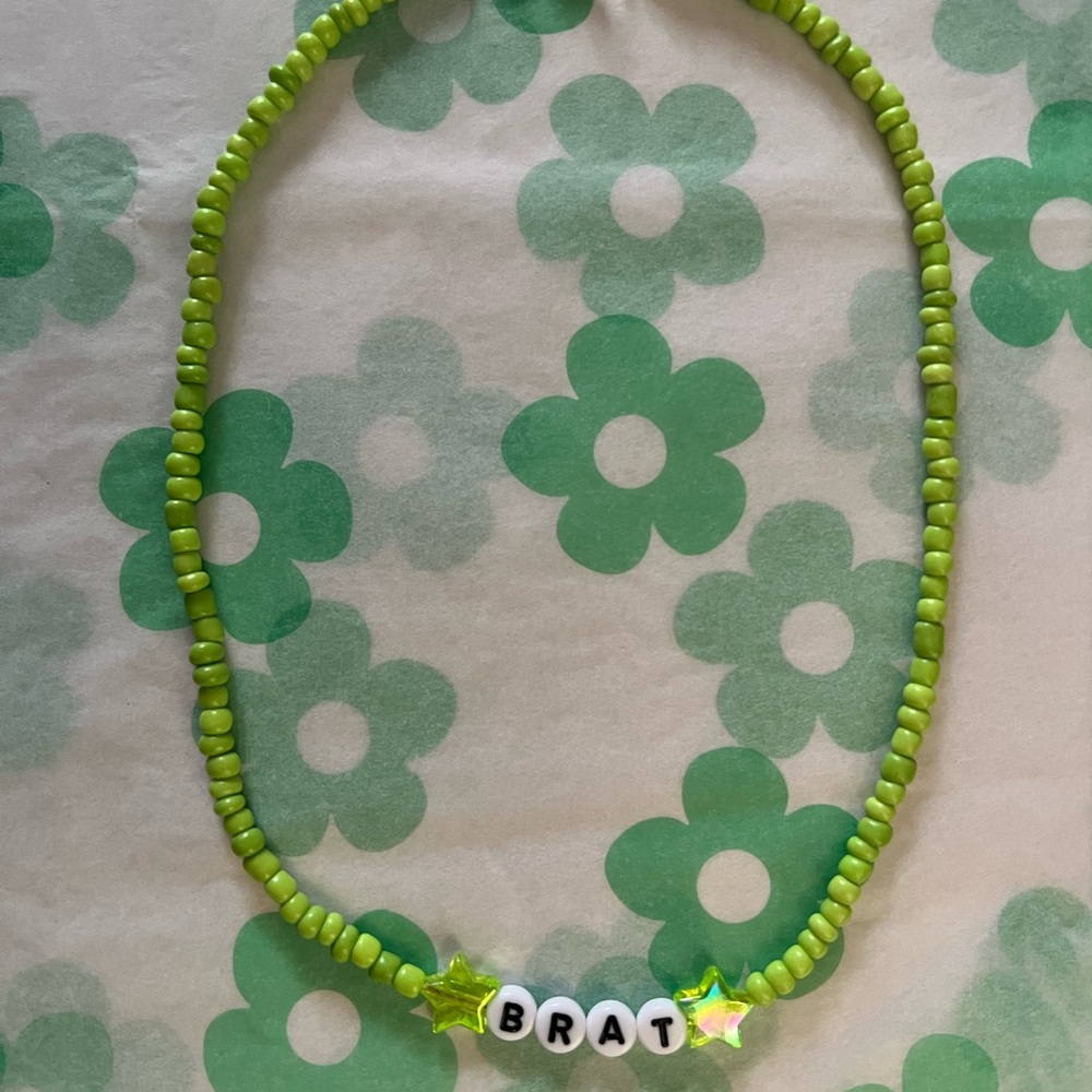 BRAT SUMMER beaded necklace
